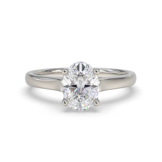 Oval Diamond Engagement Ring