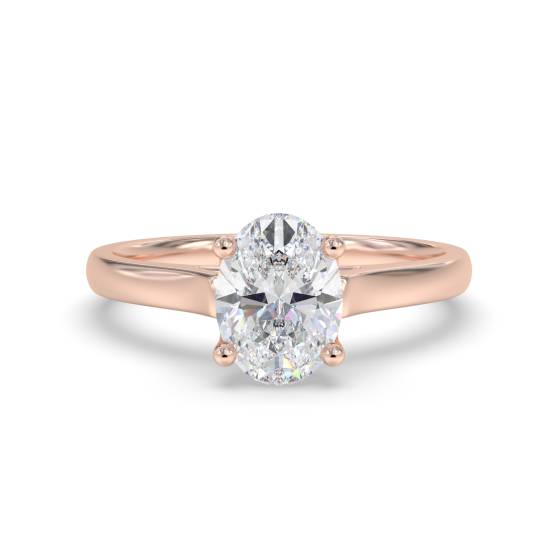 Oval Diamond Engagement Ring