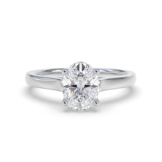 Oval Diamond Engagement Ring