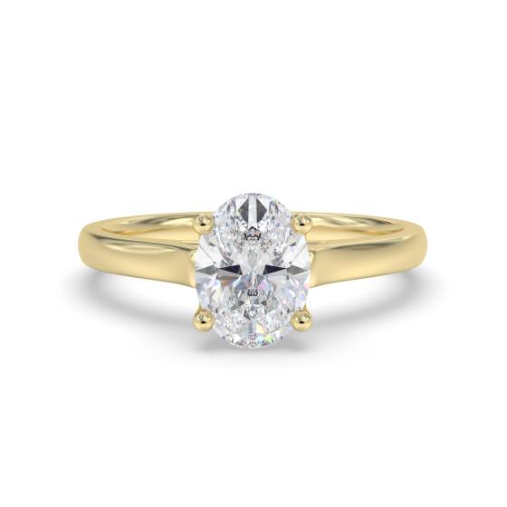 Oval Diamond Engagement Ring