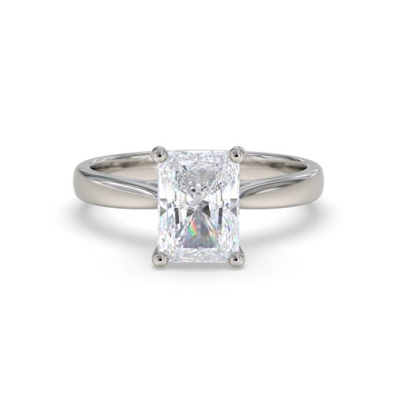 Elegant Radiant Diamond Engagement Ring