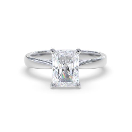 Elegant Radiant Diamond Engagement Ring