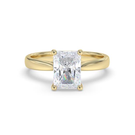 Elegant Radiant Diamond Engagement Ring