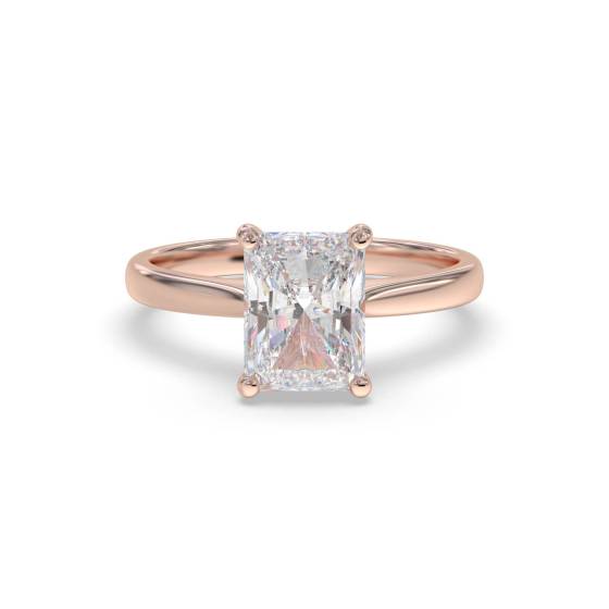 Elegant Radiant Diamond Engagement Ring