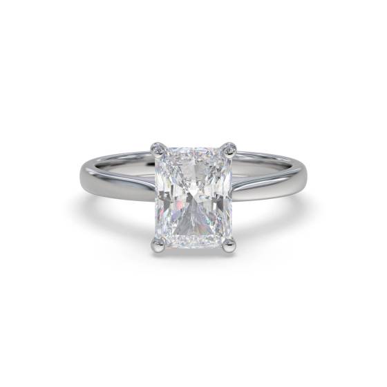 Elegant Radiant Diamond Engagement Ring