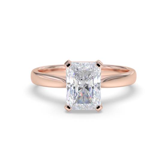 Classic Radiant Diamond Engagement Ring