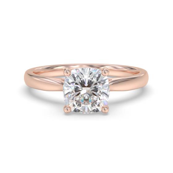 Elegant Cushion Diamond Engagement Ring