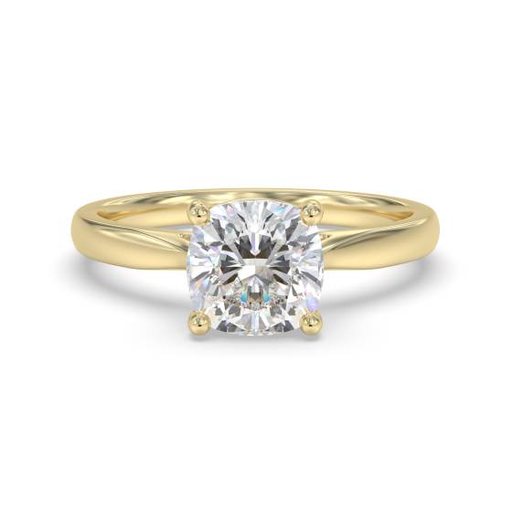 Elegant Cushion Diamond Engagement Ring