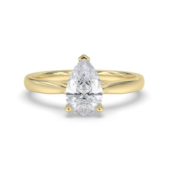 Elegant Pear Diamond Engagement Ring