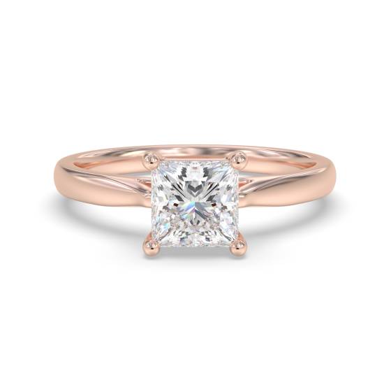 Elegant Princess Diamond Engagement Ring