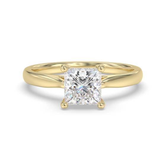 Elegant Princess Diamond Engagement Ring