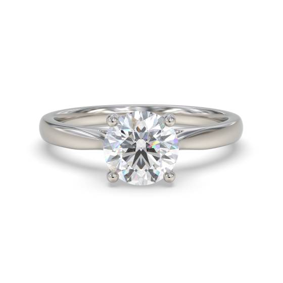 Elegant Round Diamond Engagement Ring