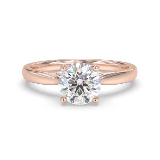 Elegant Round Diamond Engagement Ring
