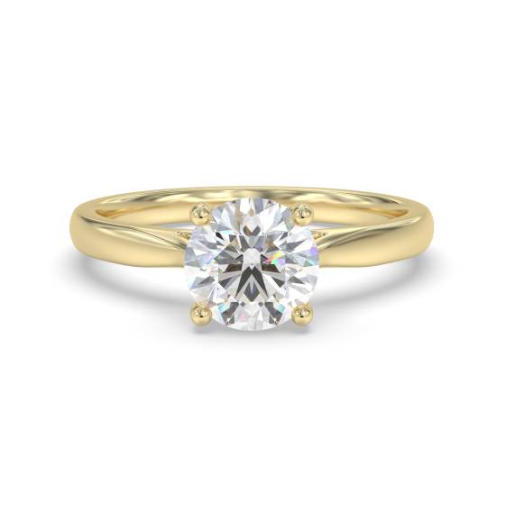 Elegant Round Diamond Engagement Ring