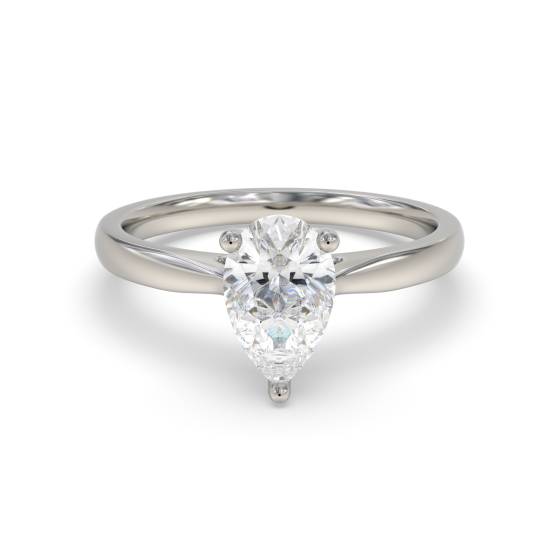 Classic Pear Diamond Engagement Ring