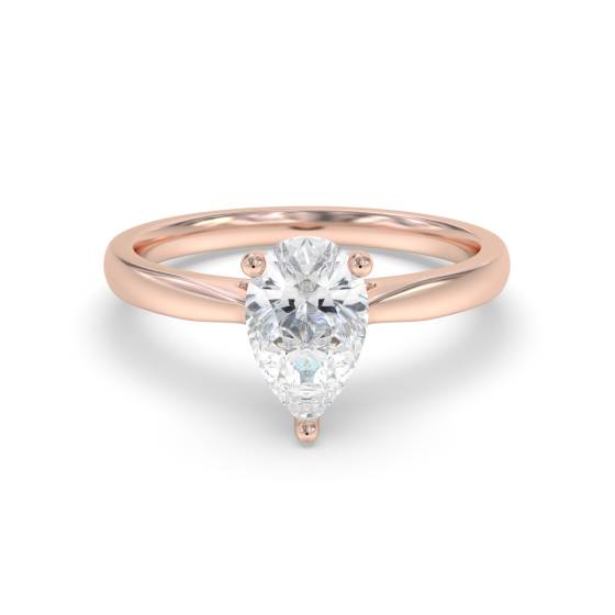 Classic Pear Diamond Engagement Ring