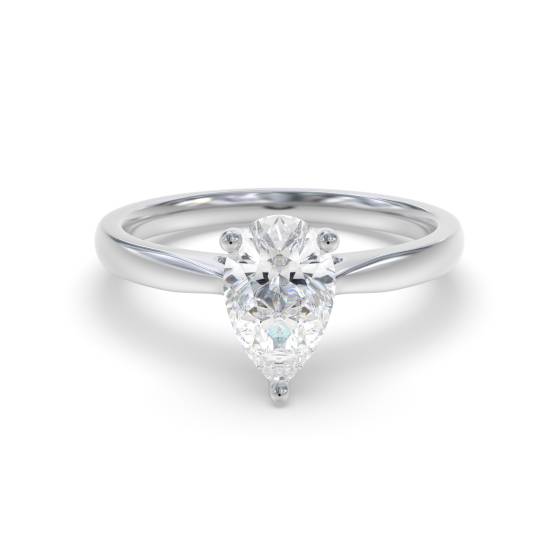 Classic Pear Diamond Engagement Ring