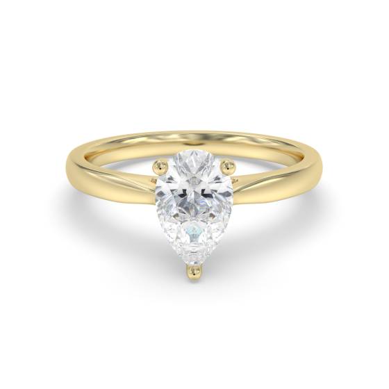 Classic Pear Diamond Engagement Ring