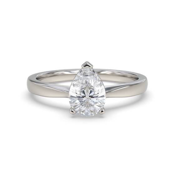 Classic Pear Diamond Engagement Ring