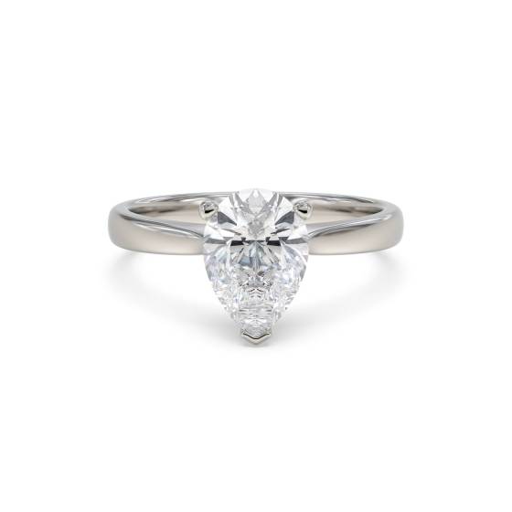 Classic Pear Diamond Engagement Ring