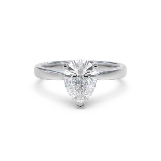 Classic Pear Diamond Engagement Ring