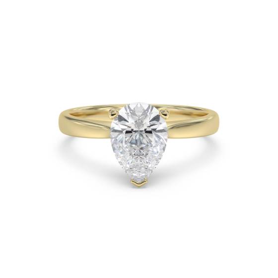 Classic Pear Diamond Engagement Ring