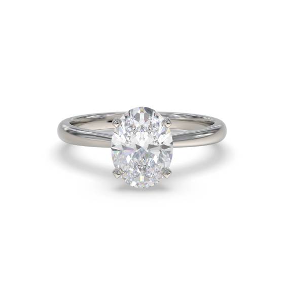 Classic Oval Diamond Engagement Ring