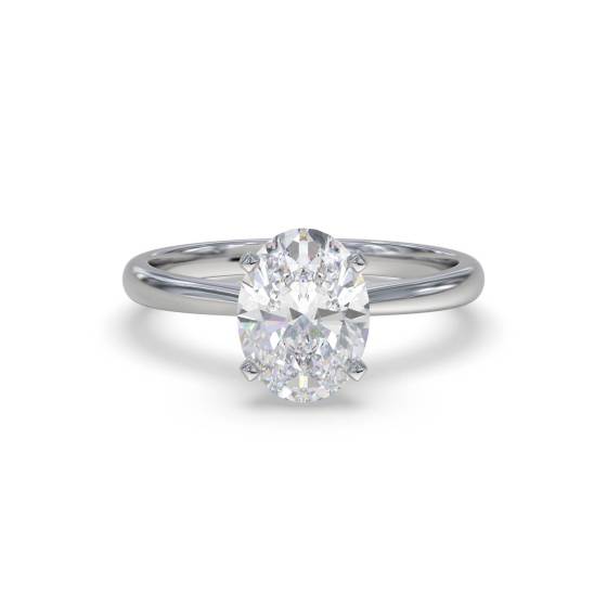 Classic Oval Diamond Engagement Ring