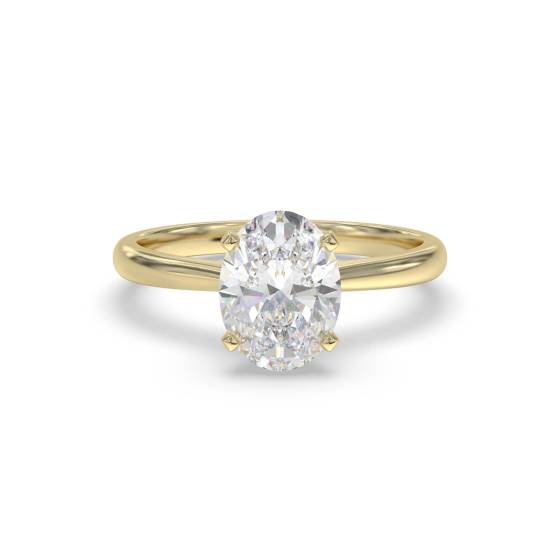 Classic Oval Diamond Engagement Ring
