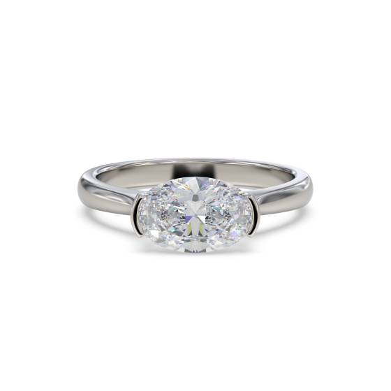Traditional Oval Diamond Engagement Ring