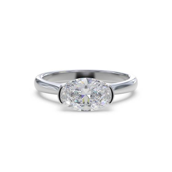 Traditional Oval Diamond Engagement Ring