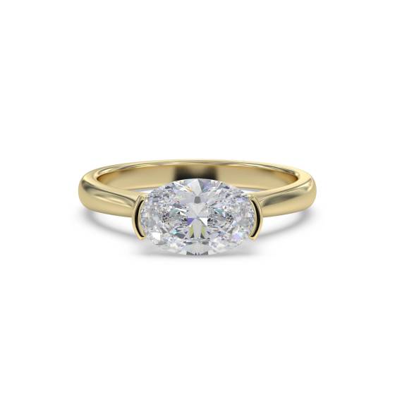 Traditional Oval Diamond Engagement Ring