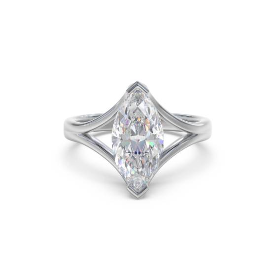 Marquise Diamond Engagement Ring