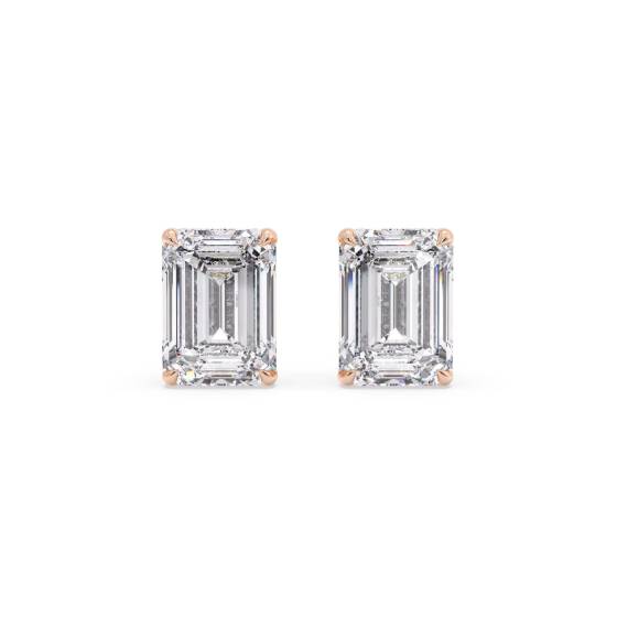 Emerald Diamond Halo Earrings