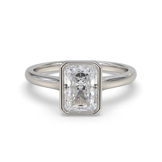 Radiant Diamond Solitaire Ring