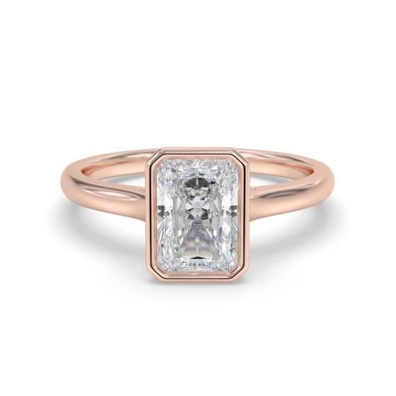Radiant Diamond Solitaire Ring