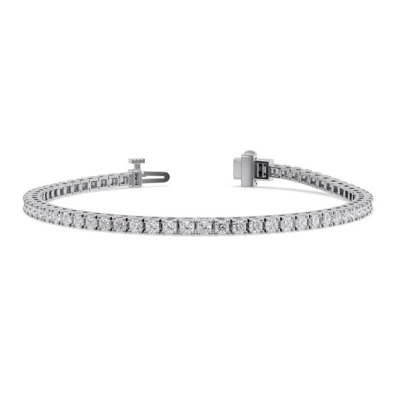 Classic Princess Diamond Tennis Bracelet