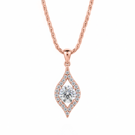 Stylish Round Diamond Designer Pendant