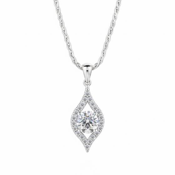 Stylish Round Diamond Designer Pendant