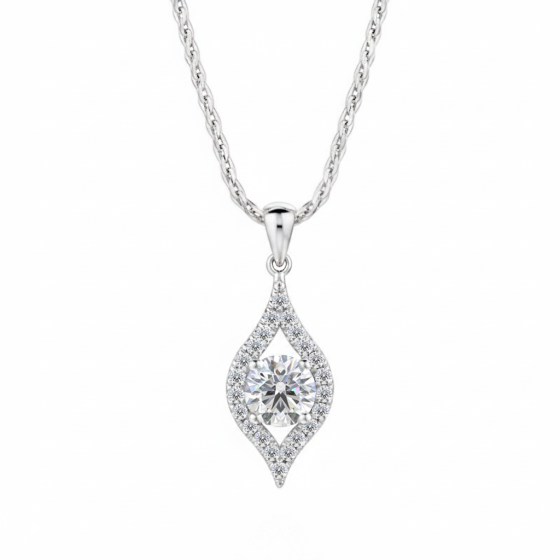 Stylish Round Diamond Designer Pendant