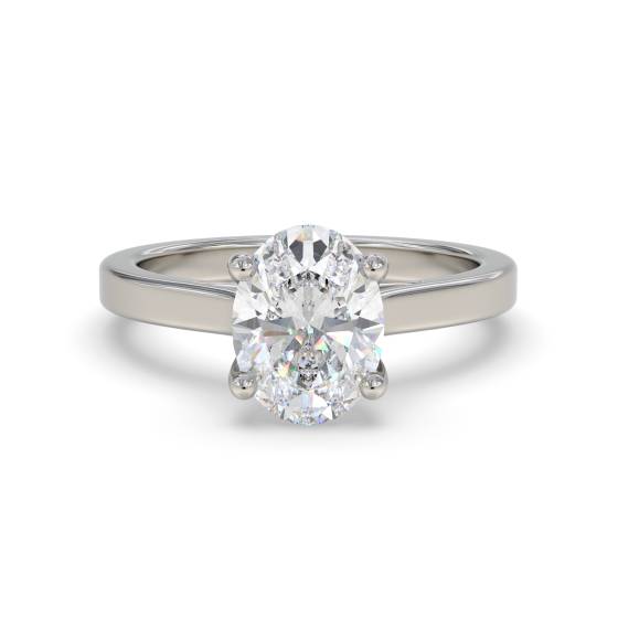Oval Diamond Engagement Ring