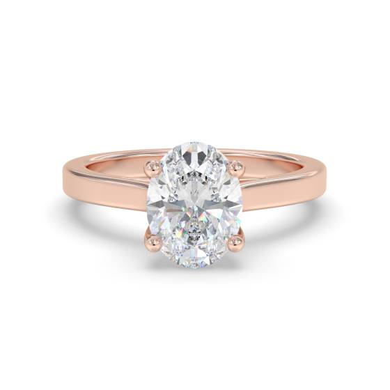 Oval Diamond Engagement Ring