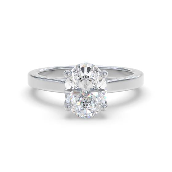 Oval Diamond Engagement Ring