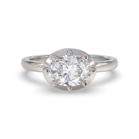 Oval Diamond Engagement Ring