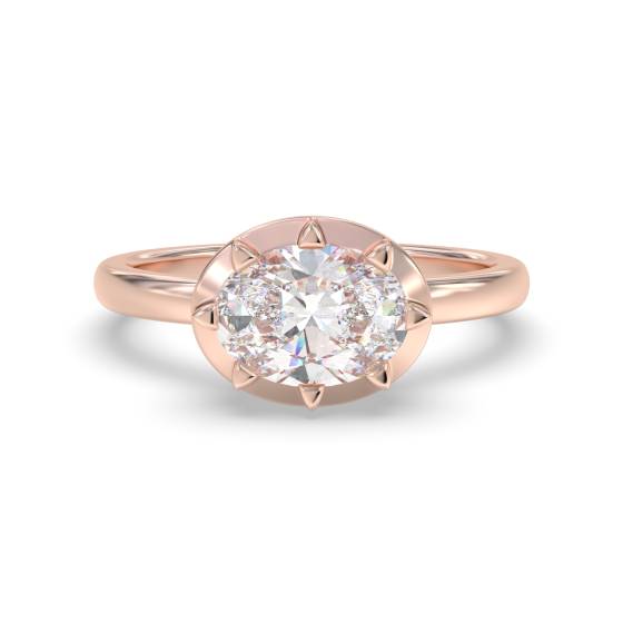 Oval Diamond Engagement Ring