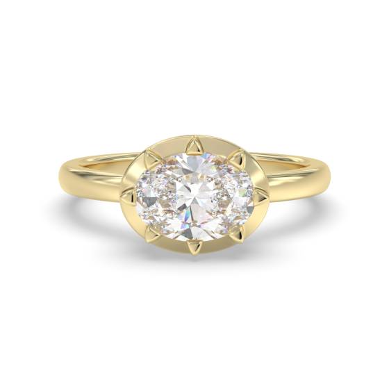 Oval Diamond Engagement Ring