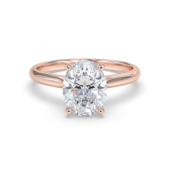 Oval Diamond Engagement Ring