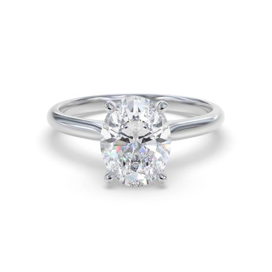 Oval Diamond Engagement Ring