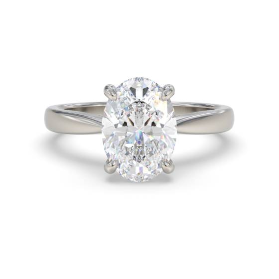 Oval Diamond Engagement Ring