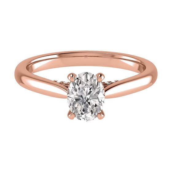 Oval Diamond Engagement Ring